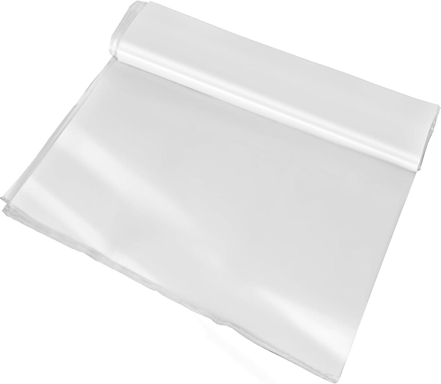 image:imageVEVOR Greenhouse Plastic Sheeting 8 x 25 ft 6 Mil Thickness UV Resistant Clear Polyethylene Film Hoop Green House Cover for Farms Agriculture Garden12 x 25 ft