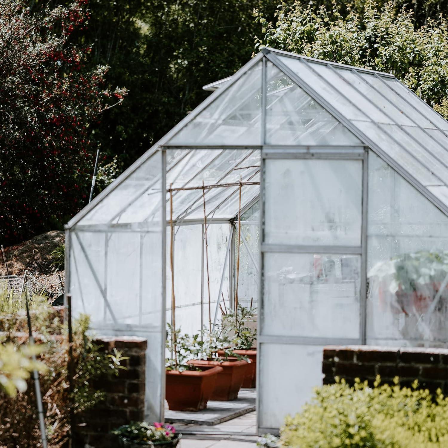image:imageVEVOR Greenhouse Plastic Sheeting 8 x 25 ft 6 Mil Thickness UV Resistant Clear Polyethylene Film Hoop Green House Cover for Farms Agriculture Garden15 x 40 ft