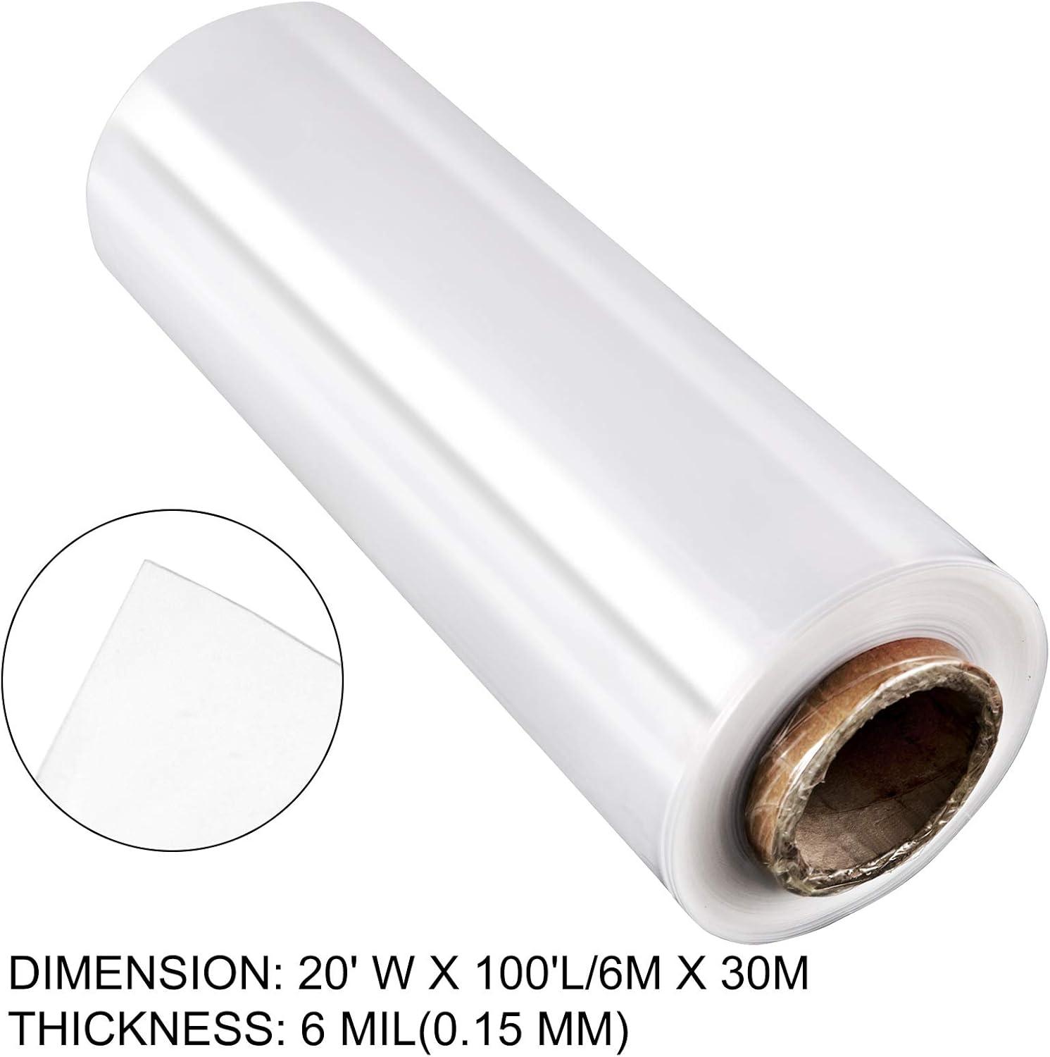 image:imageVEVOR Greenhouse Plastic Sheeting 8 x 25 ft 6 Mil Thickness UV Resistant Clear Polyethylene Film Hoop Green House Cover for Farms Agriculture Garden20 x 100 ft