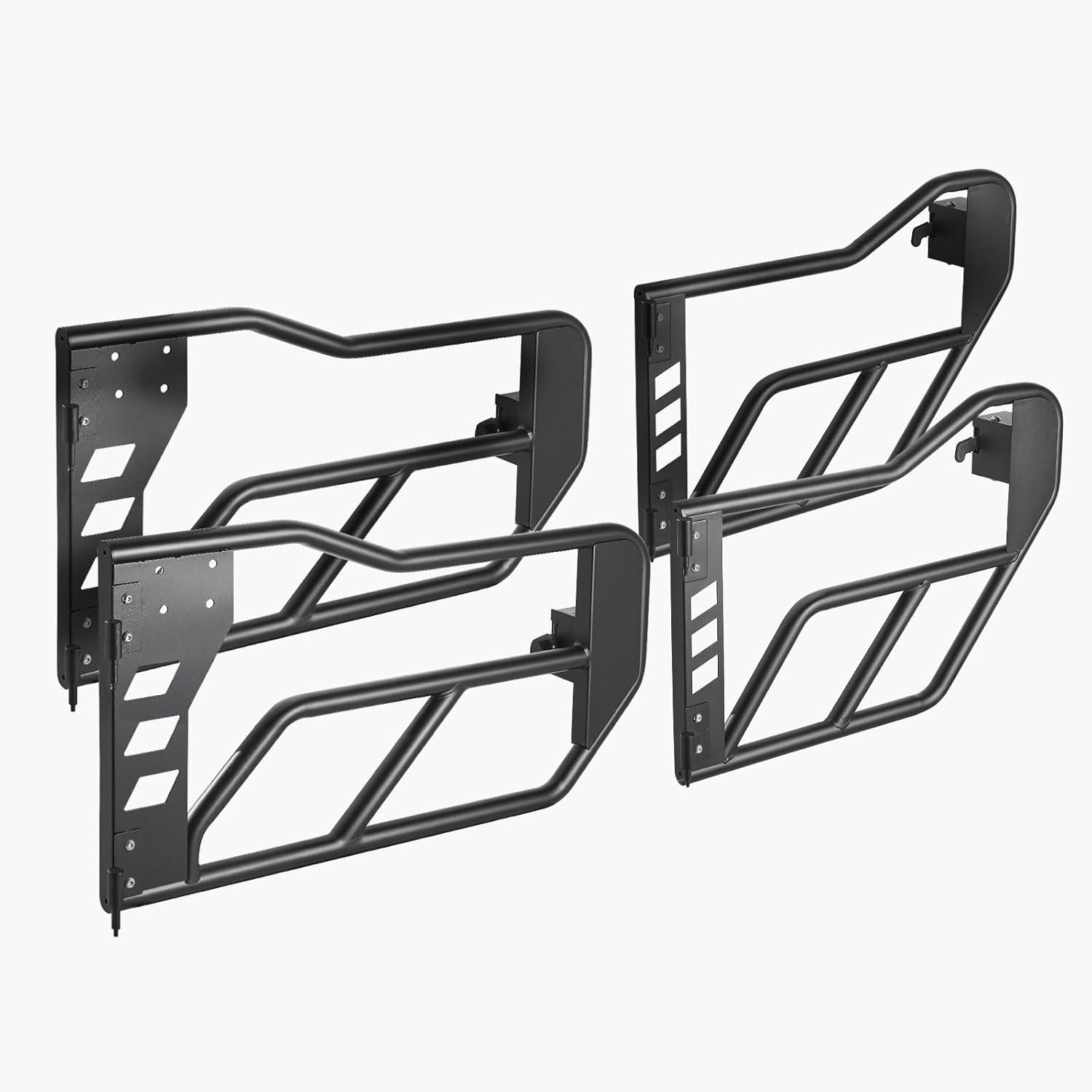 image:imageVEVOR Jeep Tube Doors 4Door Hunting Style Jeep Tubular Door with HeavyDuty Hinges amp OE Latch Jeep Doors with Rubber Pads Fit for 20182026 Jeep Wrangler JL amp 20202026 Jeep Gladiator JTJK