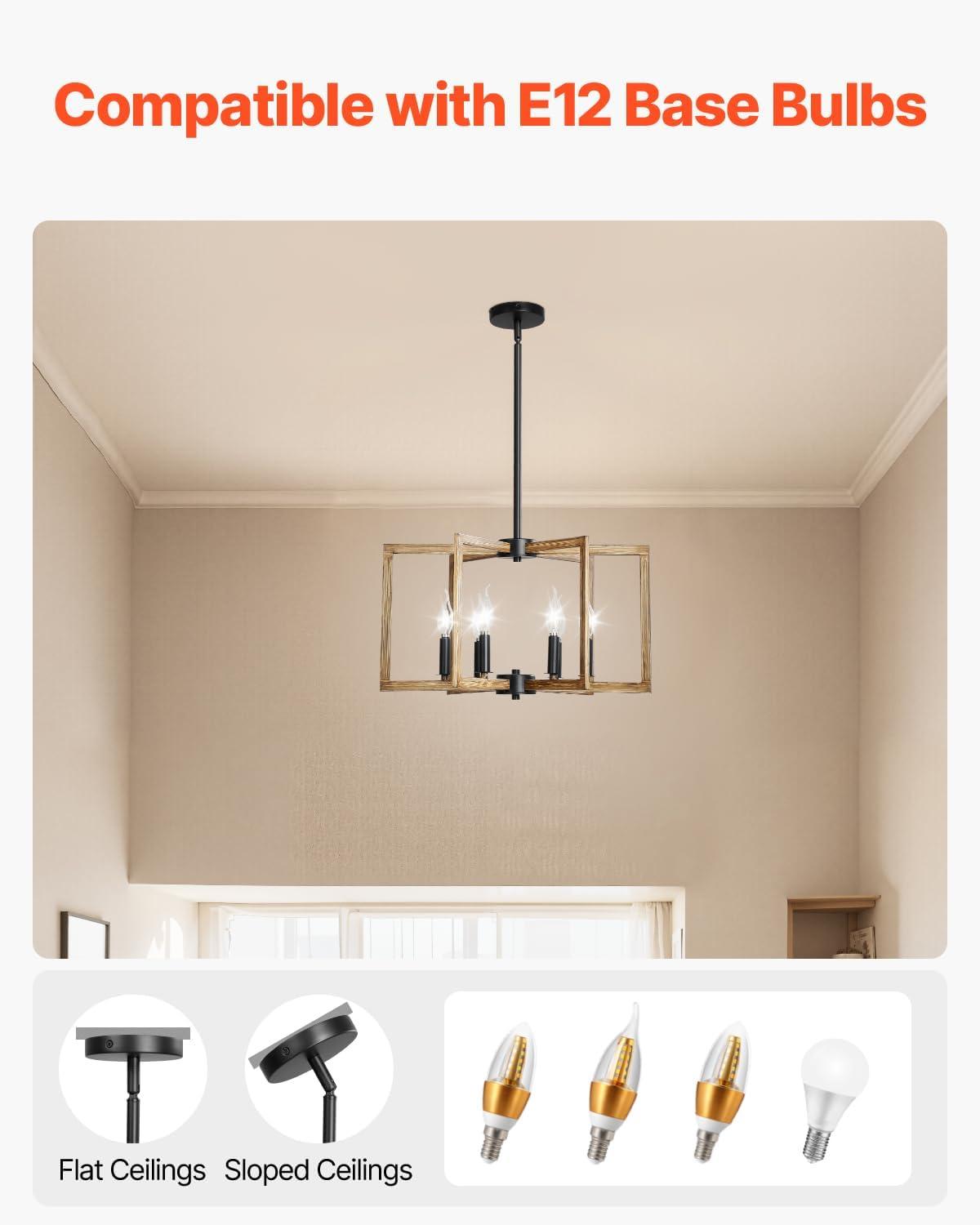 image:imageVEVOR Landscape Lighting 6W Low Voltage LED Landscape Lights IP66 Waterproof Landscape Spotlights Yard Lawn Garden Pathway Outdoor Lights 12V 24V 450LM Warm White 3000K 12 Pack with ConnectorsIndoorLantern Chandelier