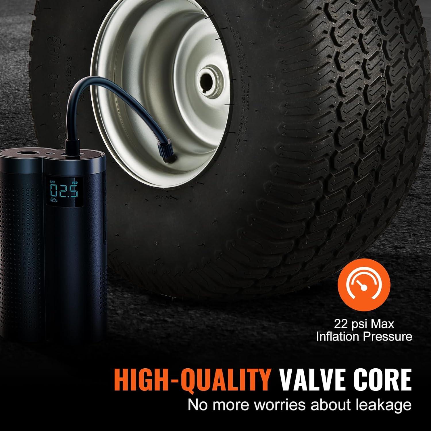 image:imageVEVOR Lawn Mower Tires with Rim 20x88 Tubeless Tractor Tires 2Pack Tire and Wheel Assembly STurf Pneumatic Tires with 35 Offset Hub and 34 Bushing Size for Riding Mowers Lawn TractorsTubeless with Rim