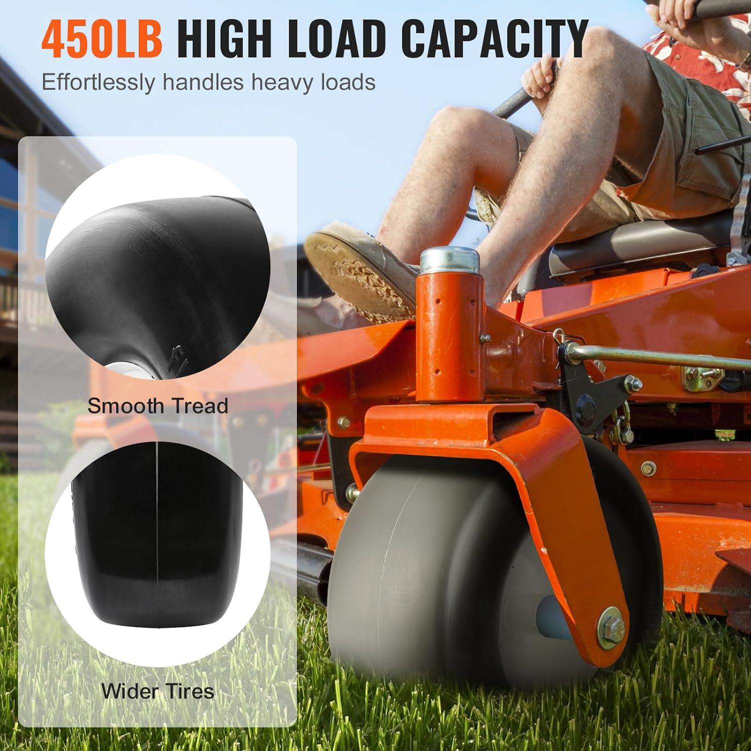 image:imageVEVOR Lawn Mower Tires with Rim 20x88 Tubeless Tractor Tires 2Pack Tire and Wheel Assembly STurf Pneumatic Tires with 35 Offset Hub and 34 Bushing Size for Riding Mowers Lawn TractorsTubeless with Rim