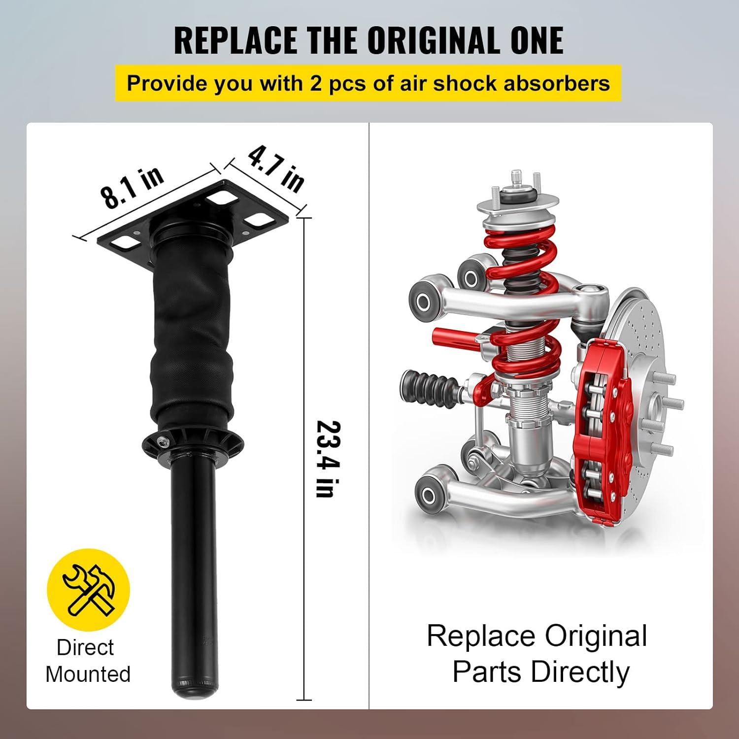 image:imageVEVOR Rear Cab Air Shock Absorber for International Prostar 2008 3595977C96 3595977C95 Cab Air Shock Dampen the Driving Vibration Two Piecea pair