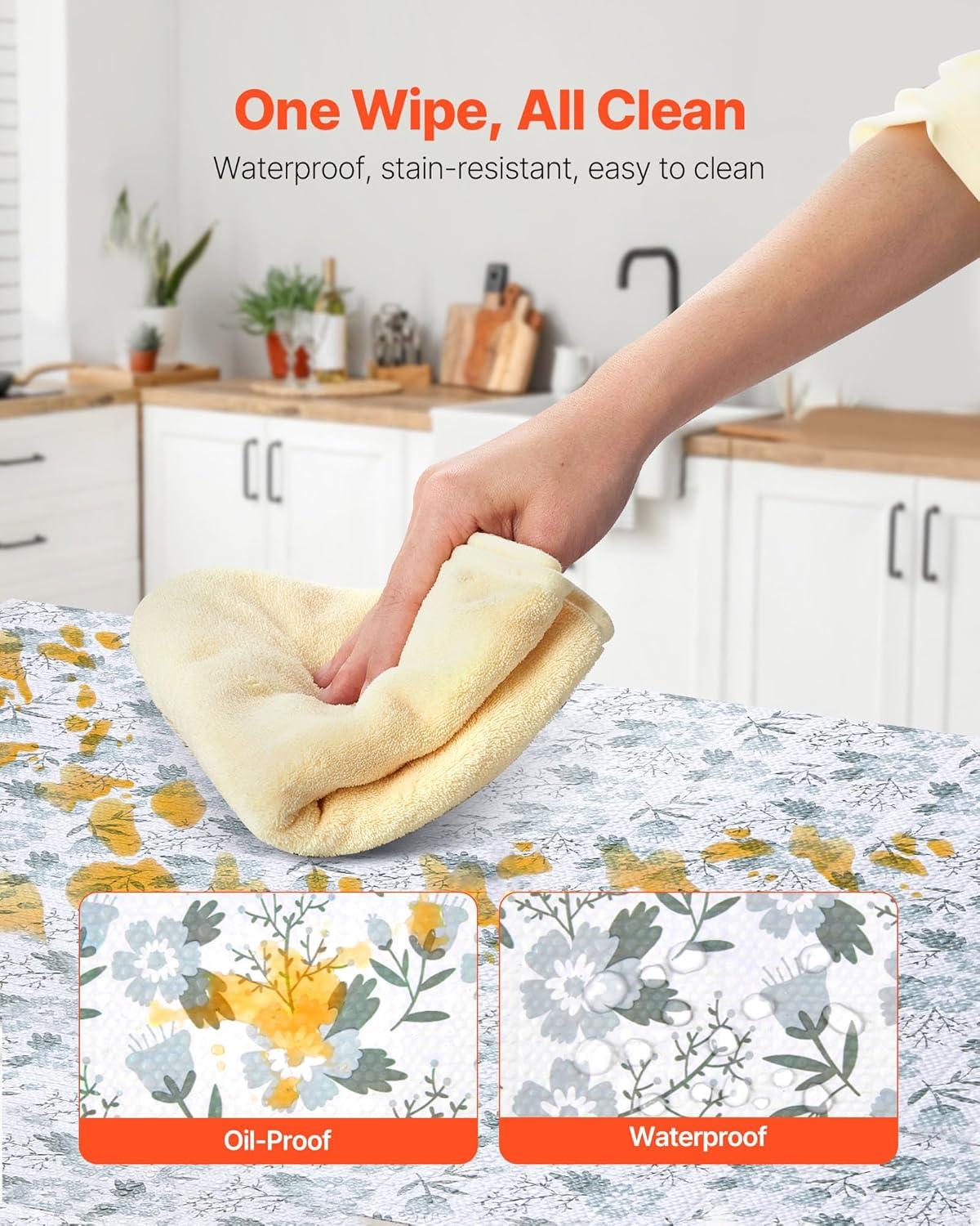 image:imageVEVOR Shelf Liner Drawer Liner for Kitchen Cabinet NonAdhesive NonSlip Waterproof Washable Shelf Paper Easy to Cut Durable PVC Cabinet Mat for Dresser Pantry Shelve BathroomFloral12in x 23FTClassic Floral
