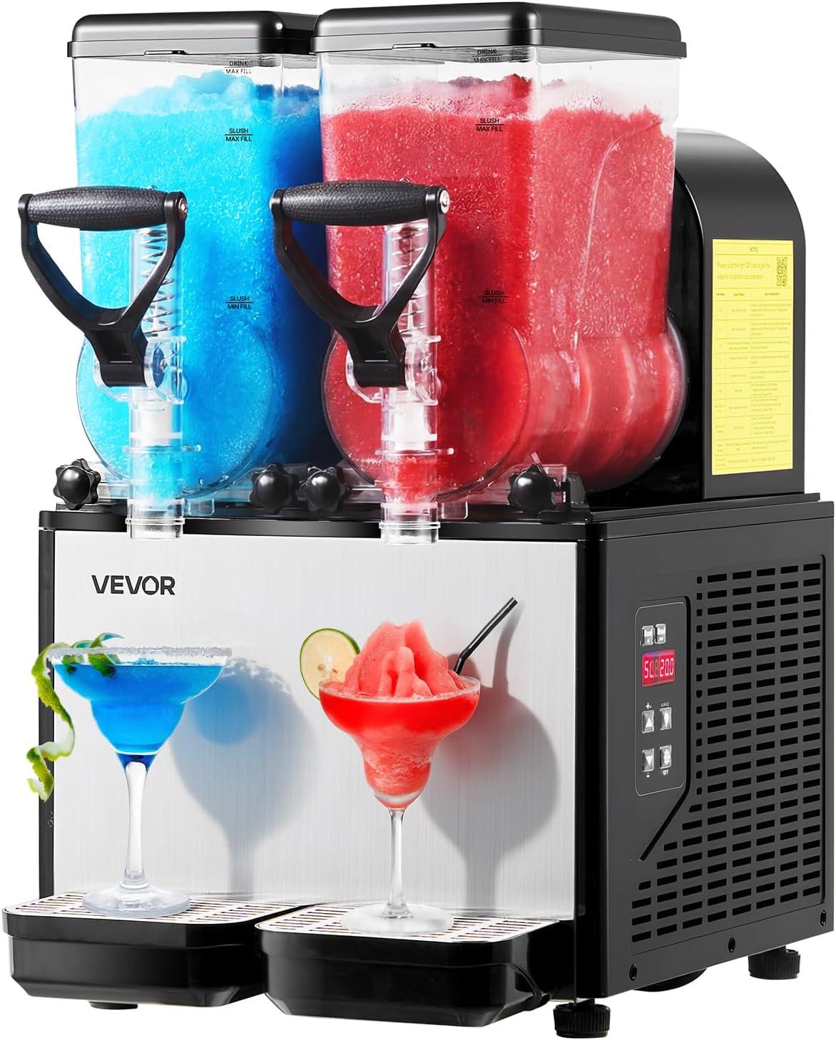 image:imageVEVOR Slushie Machine 3L100oz No Ice Needed Slushy Machine for Home Frozen Drink Maker with Single Tank Margarita Machine with SelfCleaning for Frozen Margaritas Frapps Milkshake amp MoreBlack