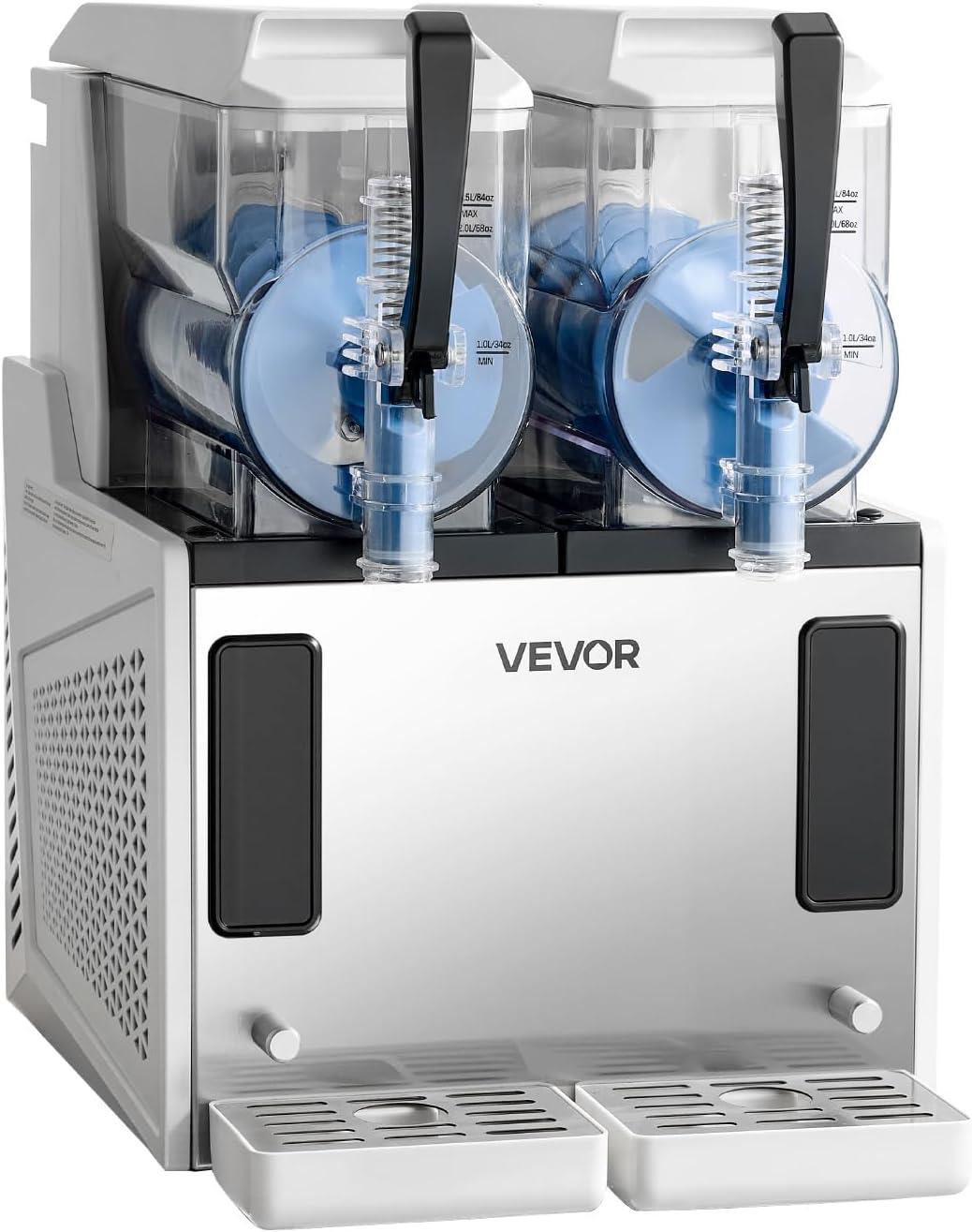 image:imageVEVOR Slushie Machine 3L100oz No Ice Needed Slushy Machine for Home Frozen Drink Maker with Single Tank Margarita Machine with SelfCleaning for Frozen Margaritas Frapps Milkshake amp MoreStainless steel color beige