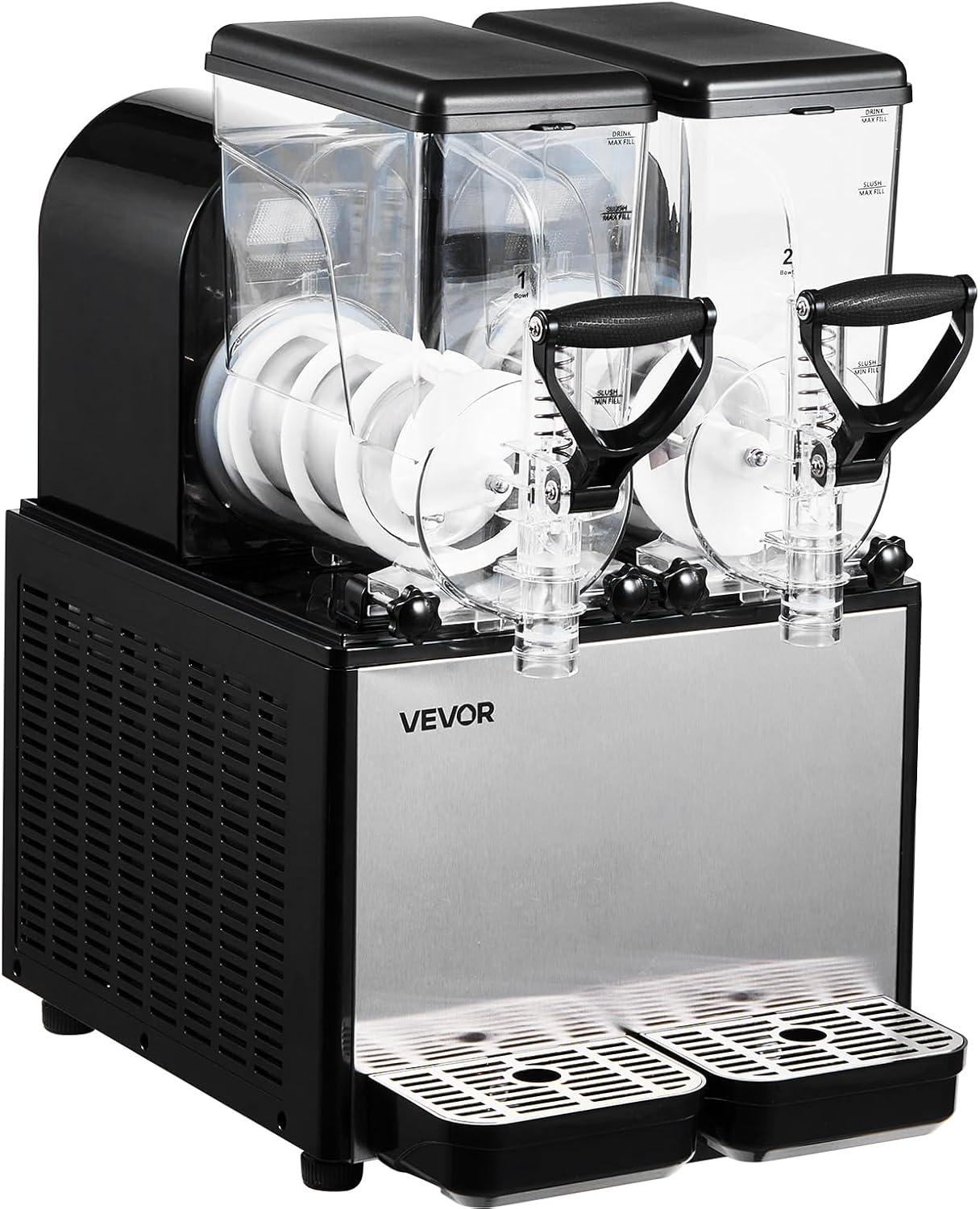 image:imageVEVOR Slushie Machine 3L100oz No Ice Needed Slushy Machine for Home Frozen Drink Maker with Single Tank Margarita Machine with SelfCleaning for Frozen Margaritas Frapps Milkshake amp MoreBlack