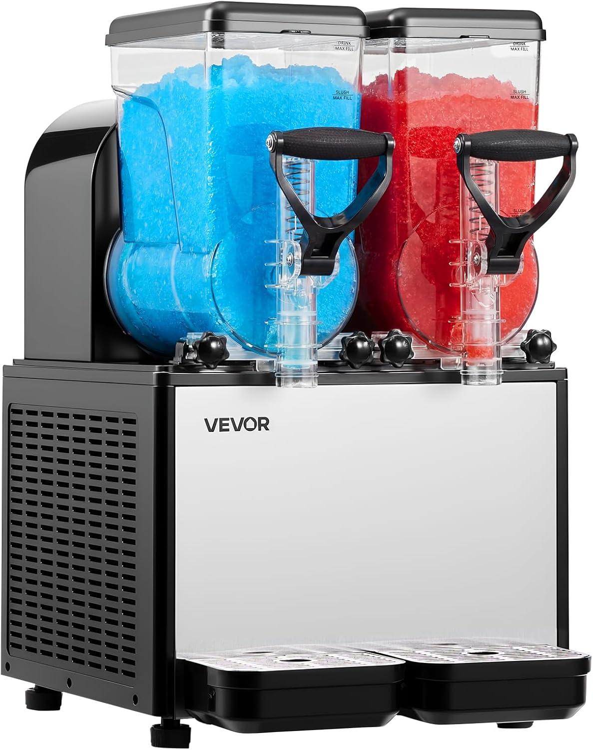 image:imageVEVOR Slushie Machine 3L100oz No Ice Needed Slushy Machine for Home Frozen Drink Maker with Single Tank Margarita Machine with SelfCleaning for Frozen Margaritas Frapps Milkshake amp MoreBlack