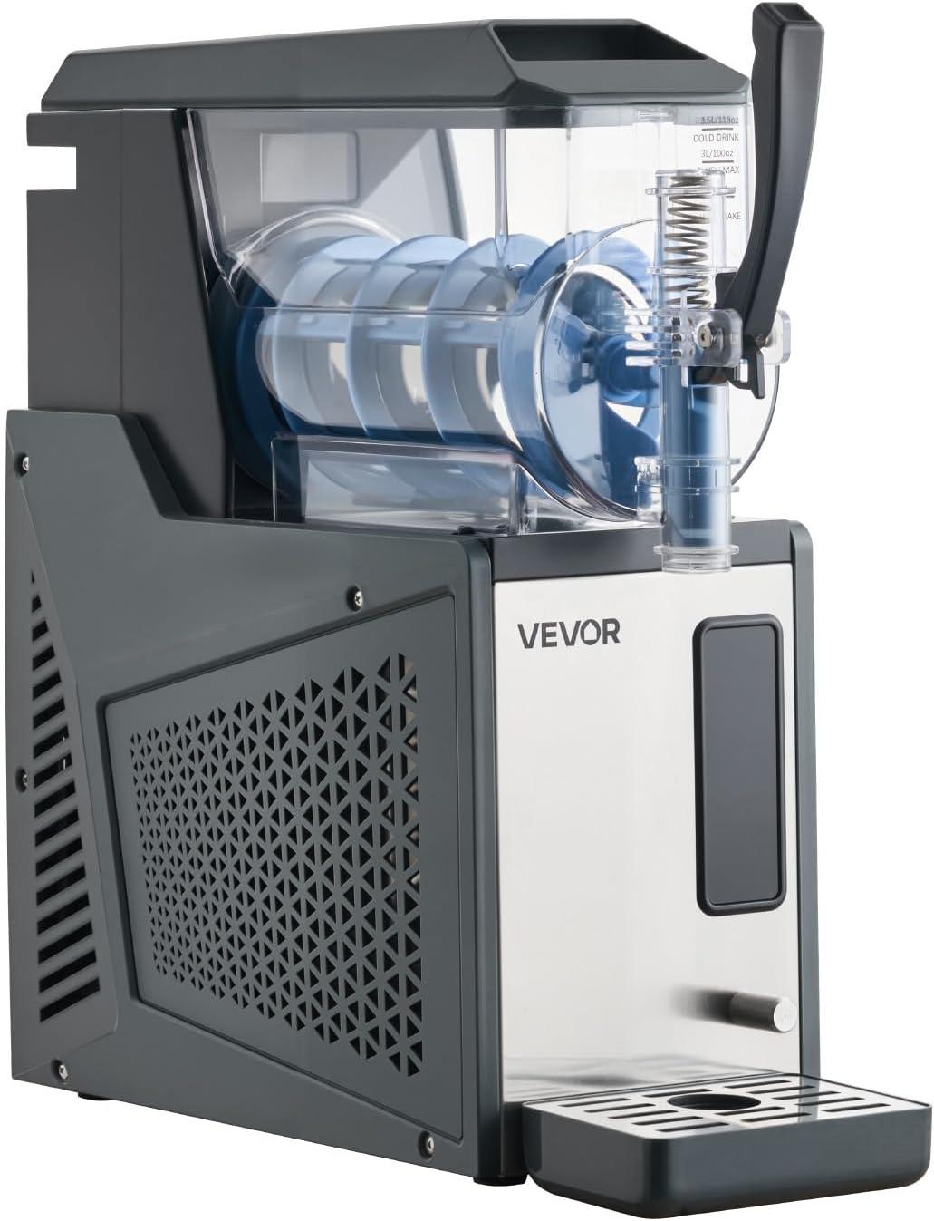 image:imageVEVOR Slushie Machine 4L135oz No Ice Needed Slushy Machine for Home Frozen Drink Maker with Single Tank Margarita Machine with SelfCleaning for Frozen Margaritas Frapps Milkshake amp More4L