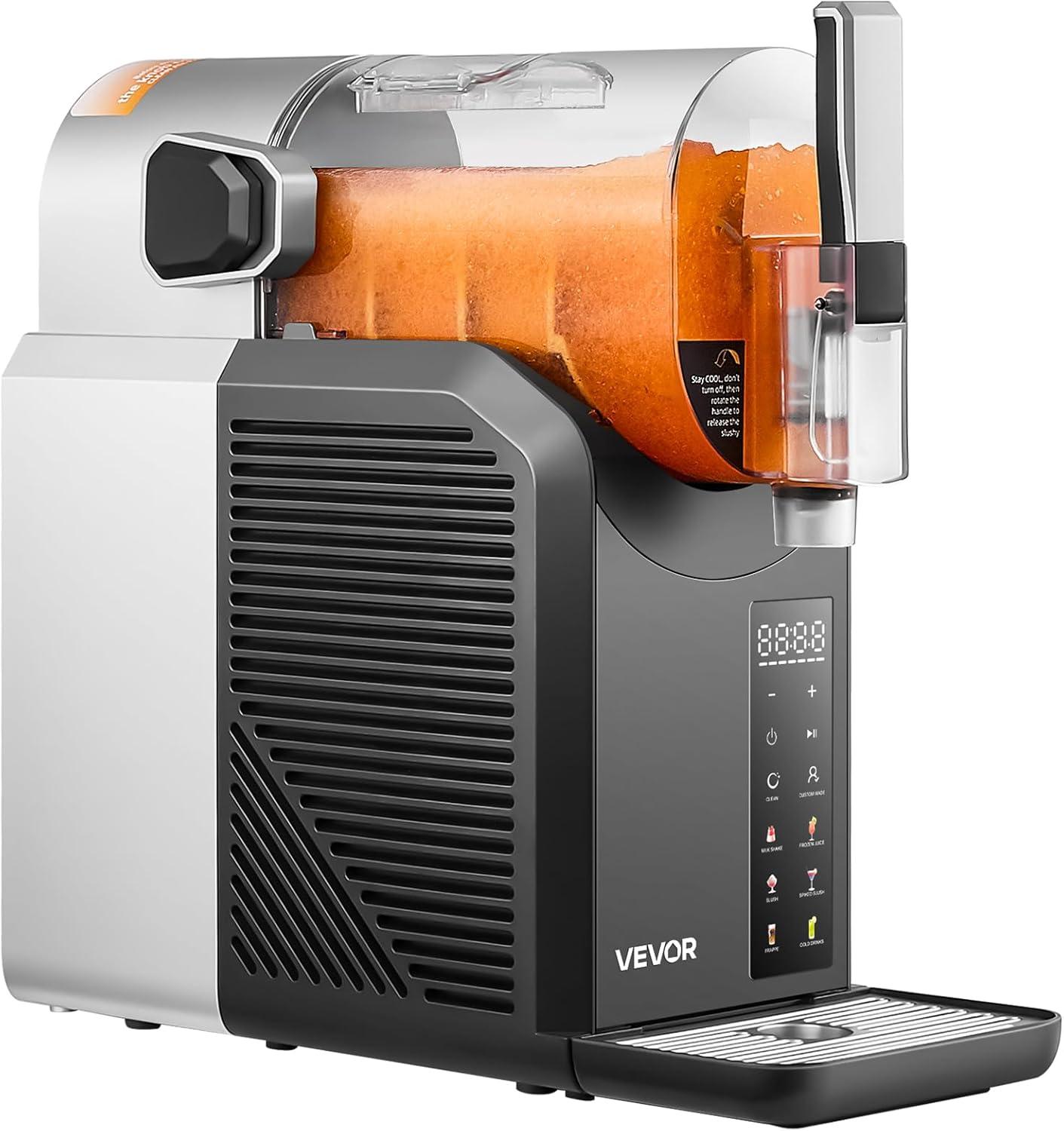 image:imageVEVOR Slushie Machine 4L135oz No Ice Needed Slushy Machine for Home Frozen Drink Maker with Single Tank Margarita Machine with SelfCleaning for Frozen Margaritas Frapps Milkshake amp More2L