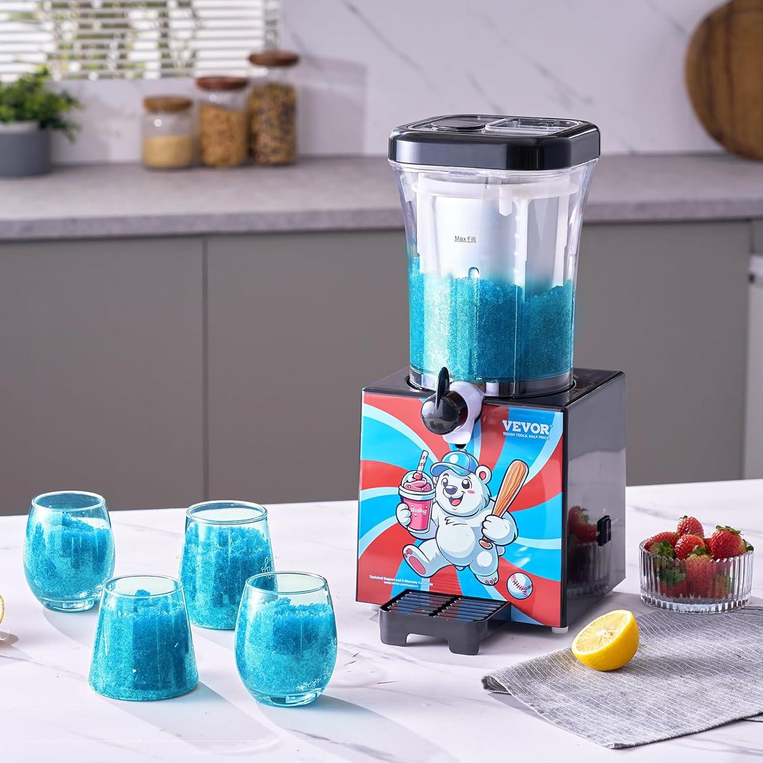 image:imageVEVOR Slushie Machine for Home 32oz Tank Homeuse Margarita Machine Smoothie Frozen Drink Maker with Foodgrade Materials Slushy Machine for Home DIY Kids Parties Red34 fl oz 10 L