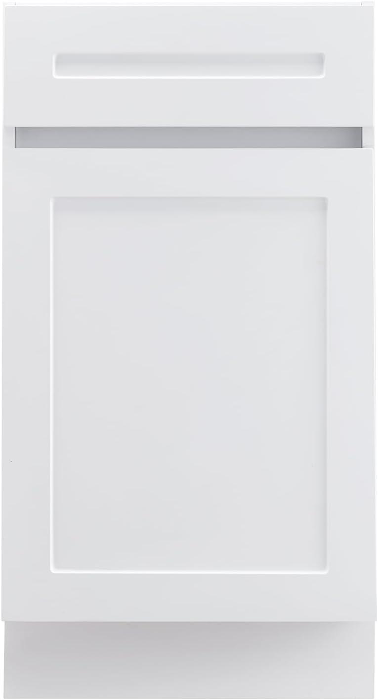 image:imageVEVOR White Shaker Base Cabinet 36Inch Unassembled Sink Base Cabinet 36 W x 24 D x 345 H Ready to Assemble Cabinet with SoftClose Doors and Adjustable Shelf for Home Office18W Base Cabinet