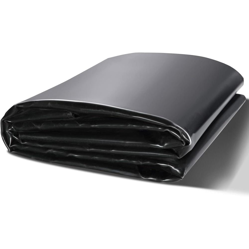image:imageVEVOR 10 x 13 ft Pond Liner 20 Mil Thickness Pliable amp Durable LLDPE Material Easy Cutting Underlayment for Fish or KoiWaterfall Fountains Water Gardens Black15 x 20 ft