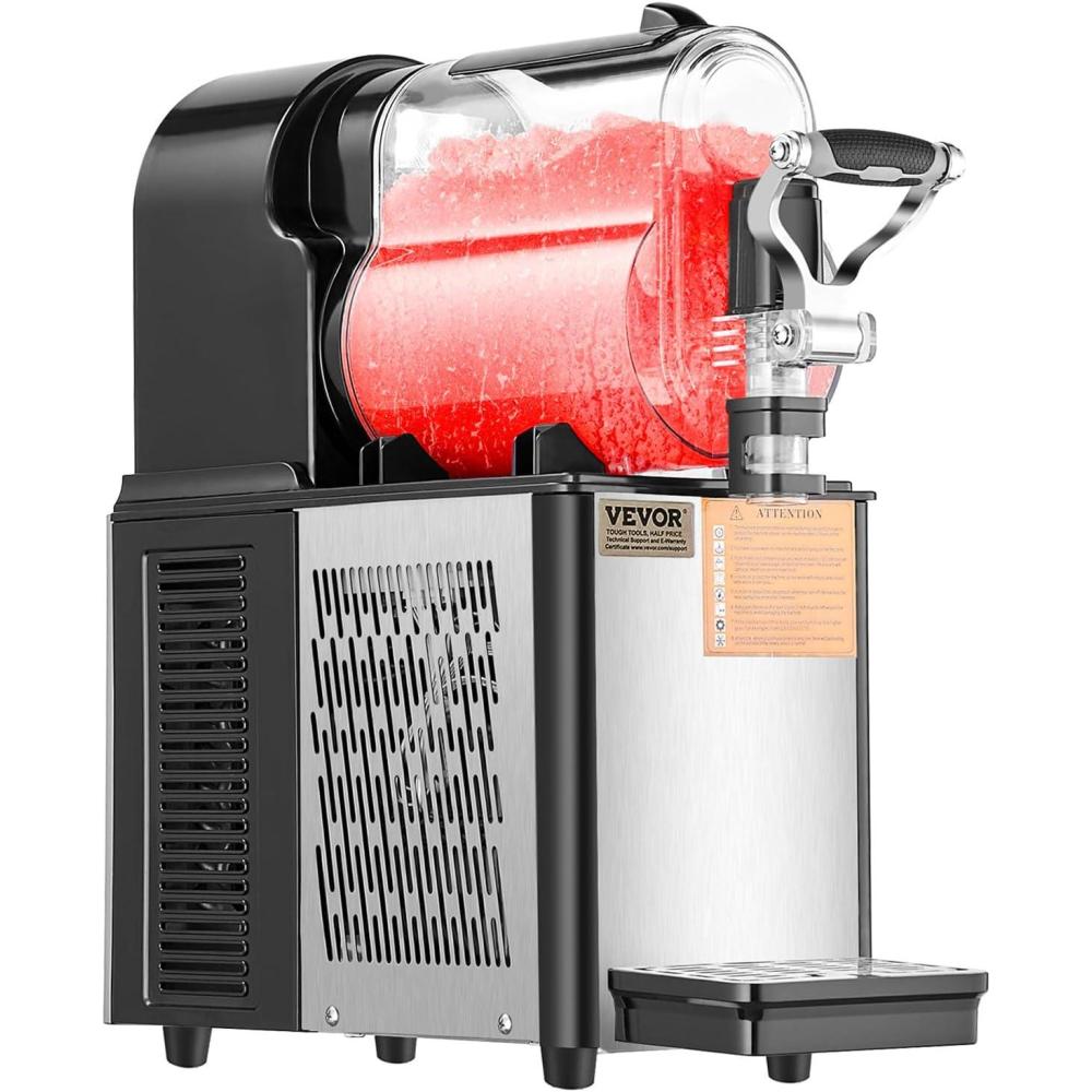 image:imageVEVOR Commercial Slushy Machine 3L x 2 Double Tank Frozen Beverage Maker 24Cup Stainless Steel Slushie Machine Margarita Frozen Drink Smoothie Maker for Restaurants Bars Cafes amp Food Truck08 Gal 3 L