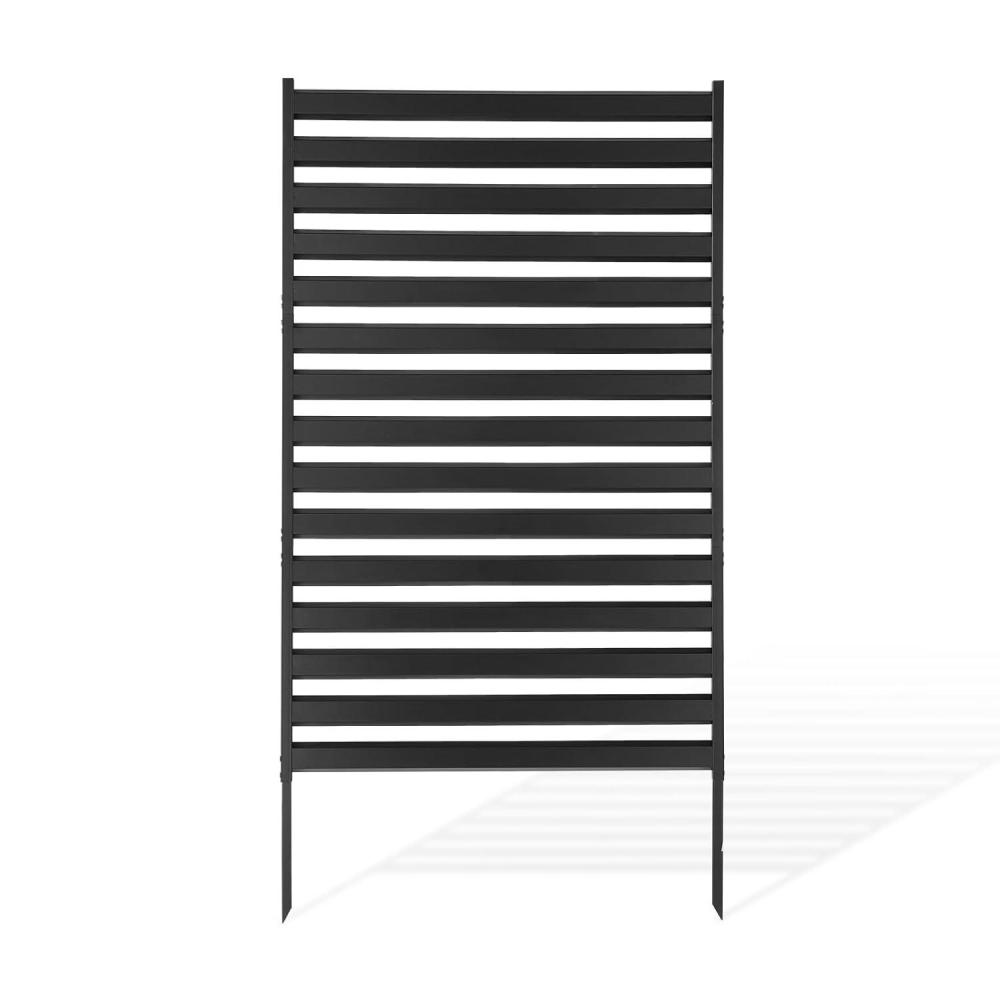image:imageVEVOR Wooden Privacy Screen36 W x 73 H Outdoor Privacy Screen Freestanding Wood Privacy Panel with StandOutdoor Divider for Balcony Patio Lawn GardenBlack