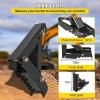 18 inch Backhoe Excavator Thumb Attachments Weld On Adjustable Boom Tractor Excavator 1/2Inch Teeth Thick Steel Plate Assembly 12MM Bolt-On Design(18inch)