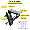18 inch Backhoe Excavator Thumb Attachments Weld On Adjustable Boom Tractor Excavator 1/2Inch Teeth Thick Steel Plate Assembly 12MM Bolt-On Design(18inch)