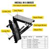 18 inch Backhoe Excavator Thumb Attachments Weld On Adjustable Boom Tractor Excavator 1/2Inch Teeth Thick Steel Plate Assembly 12MM Bolt-On Design(32inch)