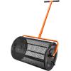 Lawn Leveling Rake 36″x10″ with 78″ Handle, Compost Spreader with 24.4-25.6″ Adjustable Handle and 24″ Basket for Spreading Manure Topsoil