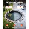 VEVOR 10 x 13 ft Pond Liner, 20 Mil Thickness, Pliable & Durable LLDPE Material, Easy Cutting Underlayment for Fish or Koi,Waterfall, Fountains, Water Gardens, Black(8 x 10 ft)
