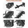 VEVOR 172497L 172497R Rear Shock Absorber Strut 2Pcs Shock and Strut Assembly with Coil Spring, Compatible with 2007-2009 Honda CR-V, Automotive Replacement Struts(07-14 Honda CR-V Front)