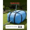 VEVOR 240L/63.4 Gallon Water Storage Bladder, Portable RV Water Tank, 1000D PVC Collapsible Water Storage Containers, Soft Water Storage Bag, Water Bladder, Fire Prevention, Camping, Emergency Water(Blue)