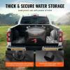 VEVOR 240L/63.4 Gallon Water Storage Bladder, Portable RV Water Tank, 1000D PVC Collapsible Water Storage Containers, Soft Water Storage Bag, Water Bladder, Fire Prevention, Camping, Emergency Water(Black)