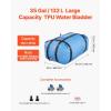 VEVOR 240L/63.4 Gallon Water Storage Bladder, Portable RV Water Tank, 1000D PVC Collapsible Water Storage Containers, Soft Water Storage Bag, Water Bladder, Fire Prevention, Camping, Emergency Water(Blue)