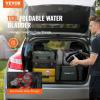 VEVOR 240L/63.4 Gallon Water Storage Bladder, Portable RV Water Tank, 1000D PVC Collapsible Water Storage Containers, Soft Water Storage Bag, Water Bladder, Fire Prevention, Camping, Emergency Water(Black)