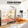 VEVOR 2-Tier Commercial Food Warmer Display, 850W Food Display Warmer w/Tempered Glass and Steam Heating, 86℉~185℉ Temperature Control, 111L Large Capacity for Hamburger, Pizza, Bread, Fried Chicken(2-Tier（117QT）)