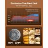 VEVOR 2-Tier Commercial Food Warmer Display, 850W Food Display Warmer w/Tempered Glass and Steam Heating, 86℉~185℉ Temperature Control, 111L Large Capacity for Hamburger, Pizza, Bread, Fried Chicken(5-Tier（127QT）)