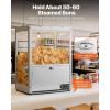 VEVOR 2-Tier Commercial Food Warmer Display, 850W Food Display Warmer w/Tempered Glass and Steam Heating, 86℉~185℉ Temperature Control, 111L Large Capacity for Hamburger, Pizza, Bread, Fried Chicken(19.69 x 13.19 x 26.38 in / 500 x 335 x 670 mm)