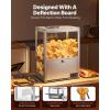 VEVOR 2-Tier Commercial Food Warmer Display, 850W Food Display Warmer w/Tempered Glass and Steam Heating, 86℉~185℉ Temperature Control, 111L Large Capacity for Hamburger, Pizza, Bread, Fried Chicken(19.69 x 13.19 x 26.38 in / 500 x 335 x 670 mm)