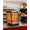 VEVOR 2-Tier Commercial Food Warmer Display, 850W Food Display Warmer w/Tempered Glass and Steam Heating, 86℉~185℉ Temperature Control, 111L Large Capacity for Hamburger, Pizza, Bread, Fried Chicken(3-Tier（60QT）)