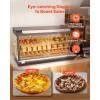 VEVOR 2-Tier Commercial Food Warmer Display, 850W Food Display Warmer w/Tempered Glass and Steam Heating, 86℉~185℉ Temperature Control, 111L Large Capacity for Hamburger, Pizza, Bread, Fried Chicken(47.24 x 18.90 x 25.20 in / 1200 x 480 x 640 mm)
