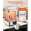 VEVOR 2-Tier Commercial Food Warmer Display, 850W Food Display Warmer w/Tempered Glass and Steam Heating, 86℉~185℉ Temperature Control, 111L Large Capacity for Hamburger, Pizza, Bread, Fried Chicken(5-Tier（127QT）)