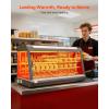 VEVOR 2-Tier Commercial Food Warmer Display, 850W Food Display Warmer w/Tempered Glass and Steam Heating, 86℉~185℉ Temperature Control, 111L Large Capacity for Hamburger, Pizza, Bread, Fried Chicken(47.24 x 18.90 x 25.20 in / 1200 x 480 x 640 mm)