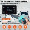 VEVOR 8KW Diesel Air Heater with Muffler, 12V with Remote Control and LCD Switch for Vehicles, Trucks, Motorhomes, Boats, and Buses(Black+white)
