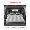 VEVOR Car Air Mattress, Inflatable Car Camping Mattress, Fits Toyota 4runner Jeep Wrangler JK JKU JL JLU 4 Door, Flocking Thickened Blow Up Travel Beds, Gray 2 Pillows