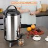 VEVOR Commercial Beverage Dispenser, 3 Tanks 18 L / 19 QT Per Tank Juice Dispenser, 512W Stainless Steel Ice Tea Drink Machine with 45°F-54°F Cooling Temperature, for Cold Drink Restaurant Bar Party(1 tanks x 9.2L)