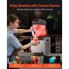 VEVOR Commercial Slushy Machine, 12L Single Tank Frozen Drink Machine, 48 Cups Stainless Steel Margarita Smoothie Frozen Drink Maker, Slushie Maker for Home Party Restaurants Cafe Bars(Black)