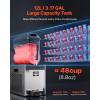 VEVOR Commercial Slushy Machine, 12L Single Tank Frozen Drink Machine, 48 Cups Stainless Steel Margarita Smoothie Frozen Drink Maker, Slushie Maker for Home Party Restaurants Cafe Bars(Black)