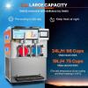 VEVOR Commercial Slushy Machine, 2 x 12L / 3.17 Gal Double Tanks, Cool and Freeze Modes, Stainless Steel Margarita Smoothie Frozen Drink Maker, Slushie Machine for Party Cafes Restaurants Bars Home(Silver)