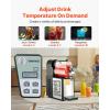 VEVOR Commercial Slushy Machine, 3L x 2 Double Tank Frozen Beverage Maker, 24-Cup Stainless Steel Slushie Machine, Margarita Frozen Drink Smoothie Maker, for Restaurants, Bars, Cafes & Food Truck(0.8 Gal/ 3 L)