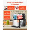 VEVOR Commercial Slushy Machine, 3L x 2 Double Tank Frozen Beverage Maker, 24-Cup Stainless Steel Slushie Machine, Margarita Frozen Drink Smoothie Maker, for Restaurants, Bars, Cafes & Food Truck(0.8 Gal x 2 / 3 L x 2)