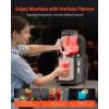 VEVOR Commercial Slushy Machine, 4L Single Tank Frozen Drink Machine, 16 Cups Stainless Steel Margarita Smoothie Frozen Drink Maker, Slushie Maker for Home Party Restaurants Cafe Bars(4L*1)