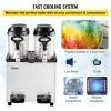 VEVOR Commercial Slushy Machine, 6 L x 2 Tanks 50 Cups Margarita Machine, 700W 110V Stainless Steel Smoothie Frozen Drink Maker, Perfect for Supermarkets Cafes Restaurants Bars and Home Use, Silver(6L*2)