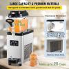 VEVOR Commercial Slushy Machine, 6 L x 2 Tanks 50 Cups Margarita Machine, 700W 110V Stainless Steel Smoothie Frozen Drink Maker, Perfect for Supermarkets Cafes Restaurants Bars and Home Use, Silver(6L*1)
