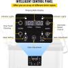 VEVOR Commercial Slushy Machine, 6 L x 2 Tanks 50 Cups Margarita Machine, 700W 110V Stainless Steel Smoothie Frozen Drink Maker, Perfect for Supermarkets Cafes Restaurants Bars and Home Use, Silver(6L*2)